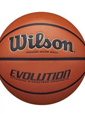 Wilson Evolution Indoor Game Basketball – Size 7, 29.5" – Official Game Ball